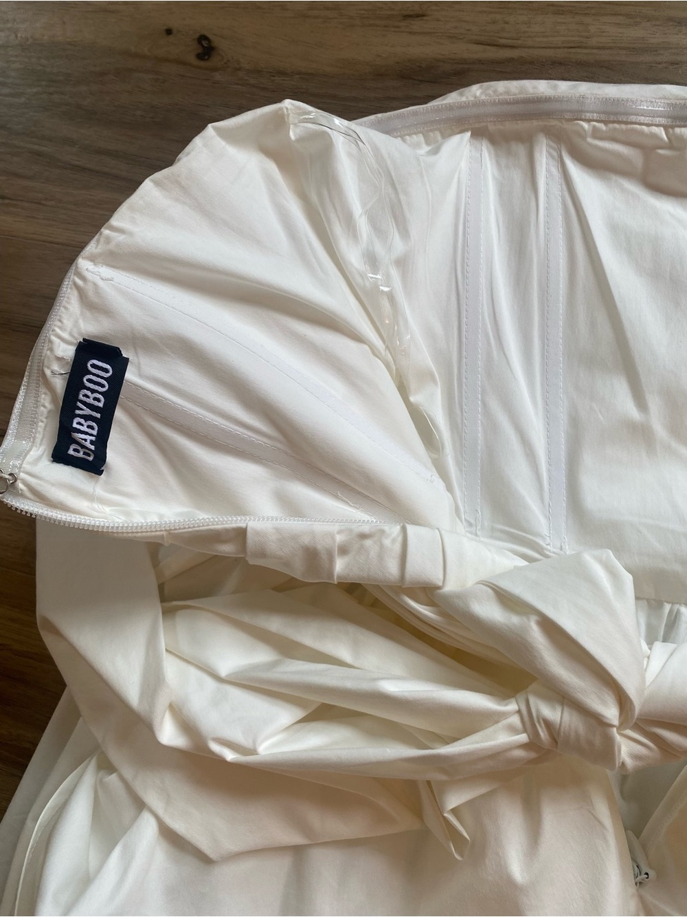 Babyboo Gorgeous Ivory Strapless Mini Dress Katrina- L Fits like a Medium 6/8 - Picture 7 of 13
